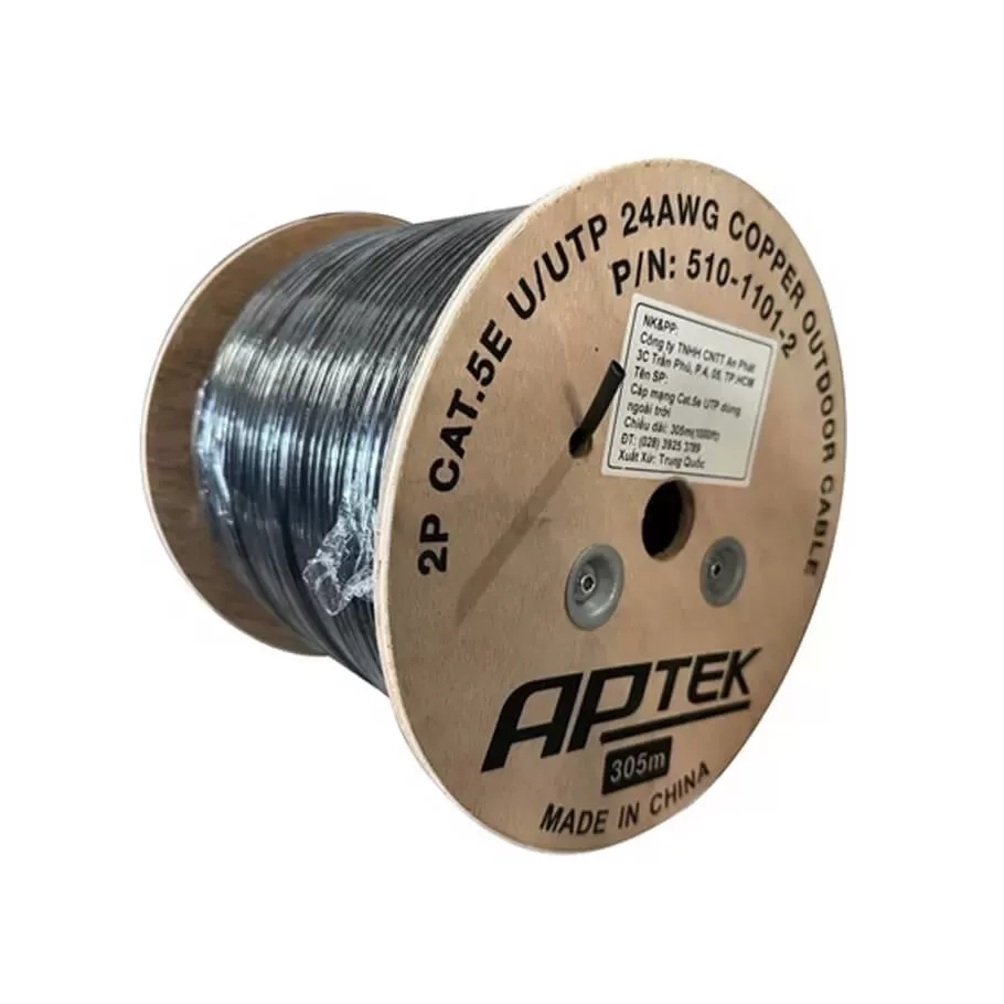 APTEK Cat.5e UTP Copper Outdoor 24AWG 2P (510-1101-2)