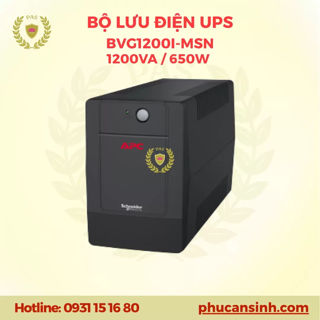 Bộ Lưu Điện UPS 1200VA / 650W APC Easy BVG1200I-MSN