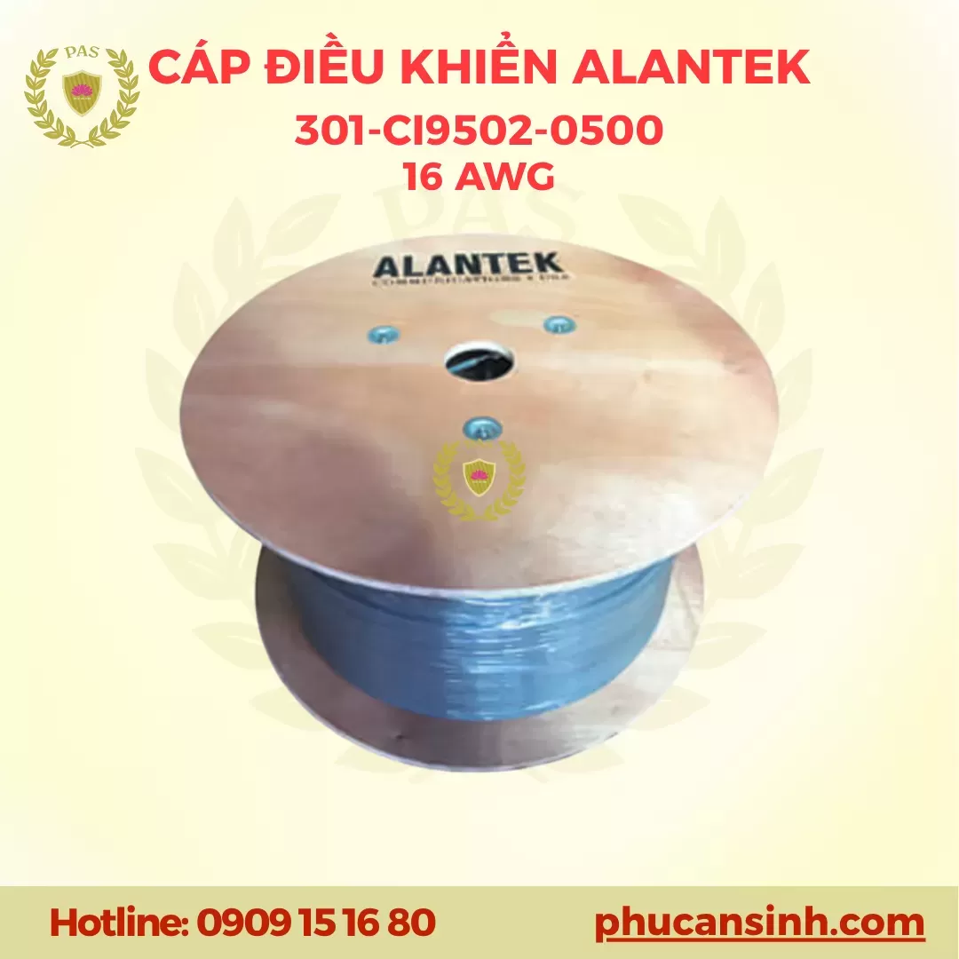 Cáp điều khiển 2 đôi 16 AWG chống nhiễu cuộn 500m Alantek 301-CI9502-0500