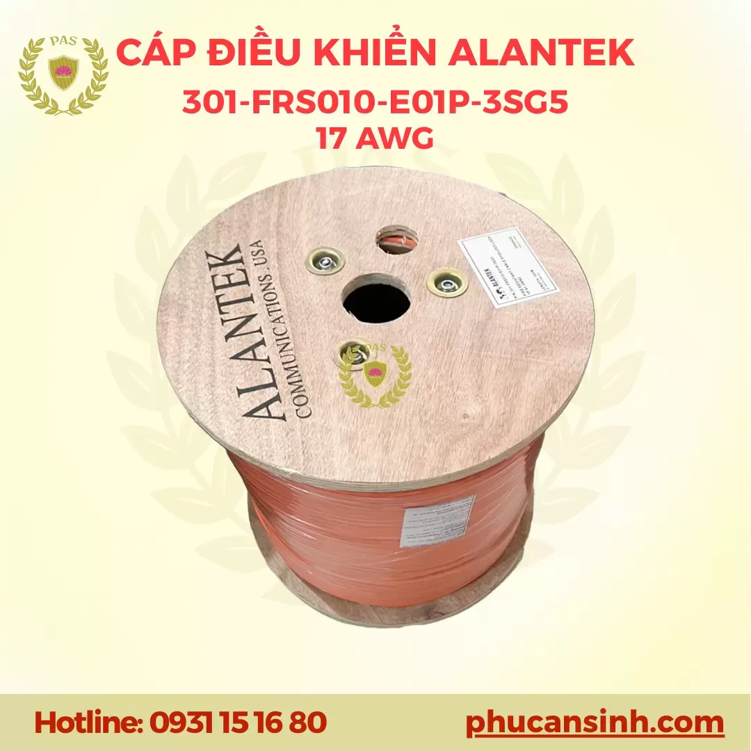 Cáp điều khiển chống nhiễu chống cháy Alantek 301-FRS010-E01P-3SG5