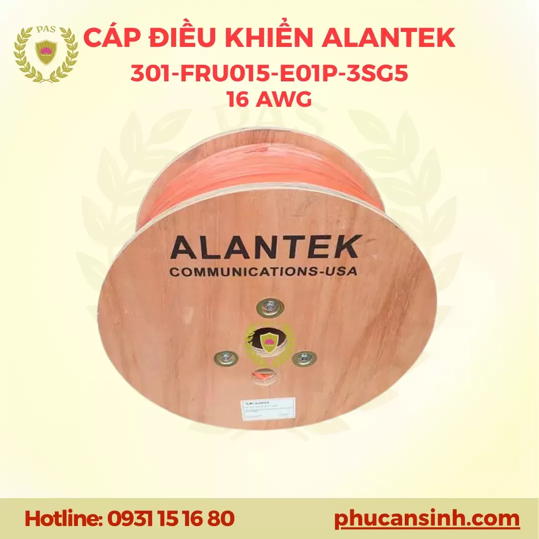 Cáp báo cháy chống cháy không chống nhiễu Alantek 301-FRU015-E01P-3SG5 (cuộn 500 mét)