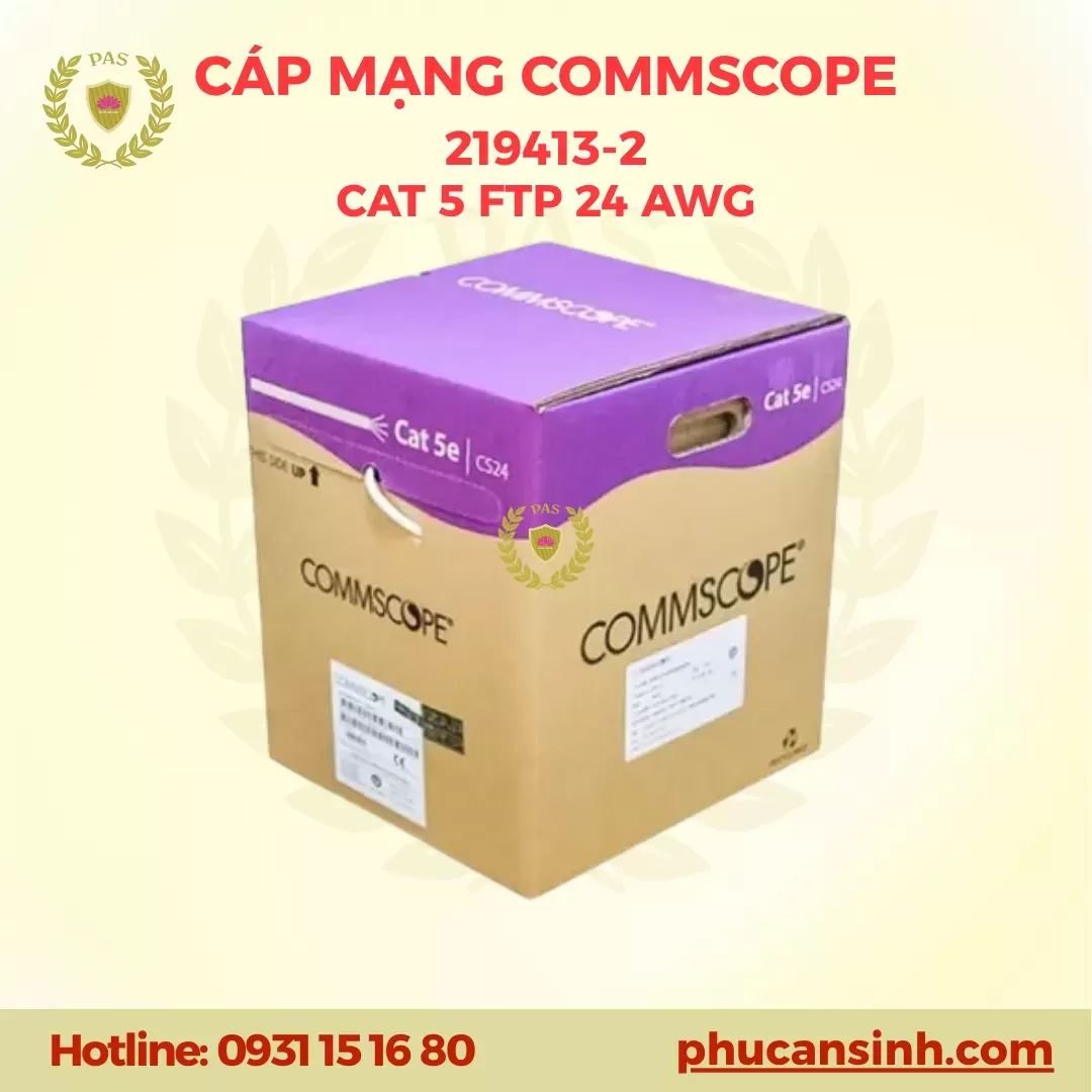 Cáp mạng CAT5e FTP 24AWG AMP COMMSCOPE (219413-2) chống nhiễu