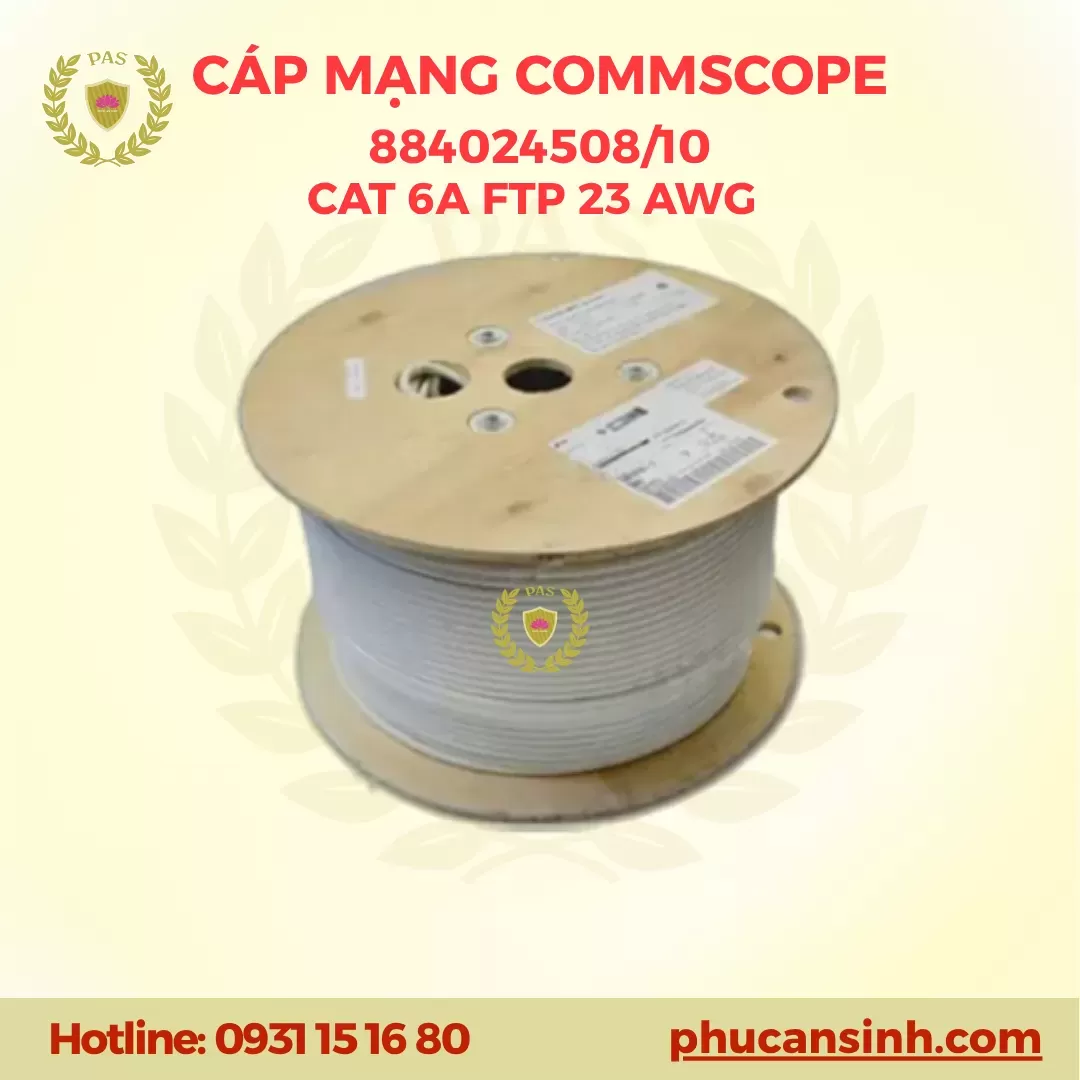 Cáp mạng COMMSCOPE CAT6A FTP 884024508/10 chống nhiễu 305M Chính Hãng