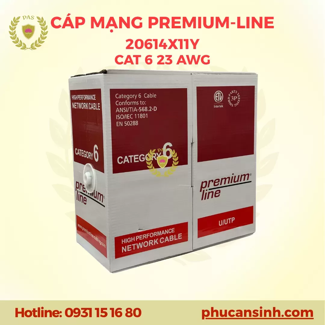 Cáp mạng CAT6 UTP 23AWG Premium Line 206142115