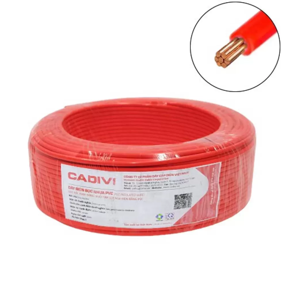 Dây điện CADIVI CV 6.0 - 0,6/1kV