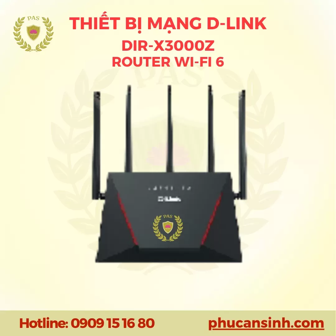 Router Wi-fi 6 AX3000 dual-band D-Link DIR-X3000Z