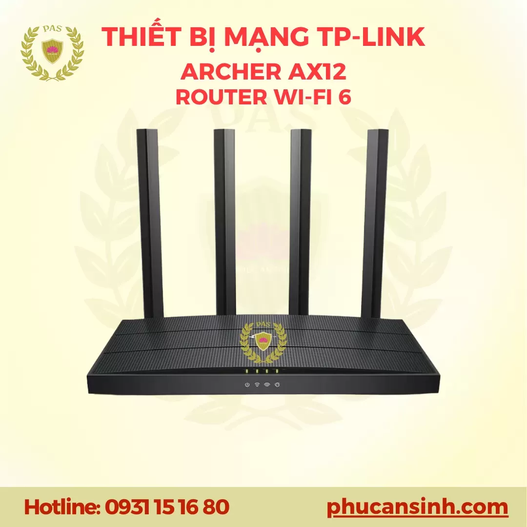 Router Wi-Fi 6 AX1500 Dual-band Gigabit TP-Link Archer AX12
