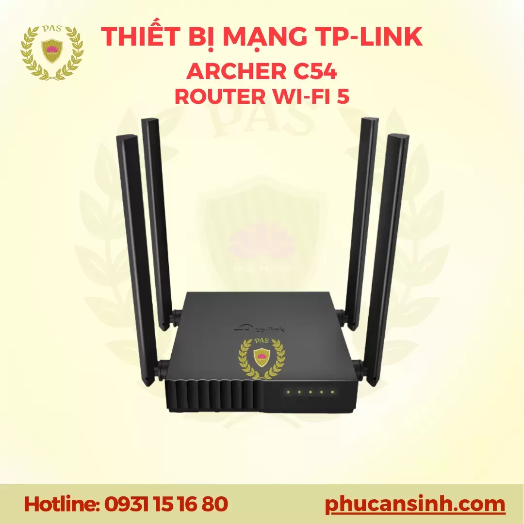 Router Wi-Fi Băng Tần Kép Archer C54 AC1200 TP-Link