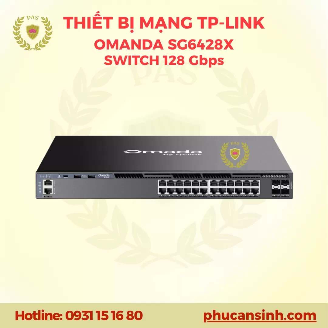 Switch L3 Omada 24 Cổng Gigabit có quản lý TP-Link SG6428X