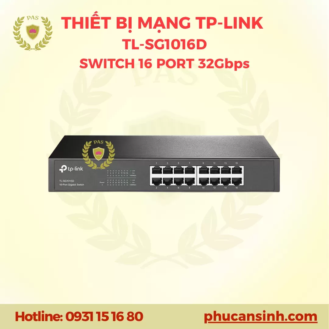 16-Port Gigabit Switch TP-LINK TL-SG1016D