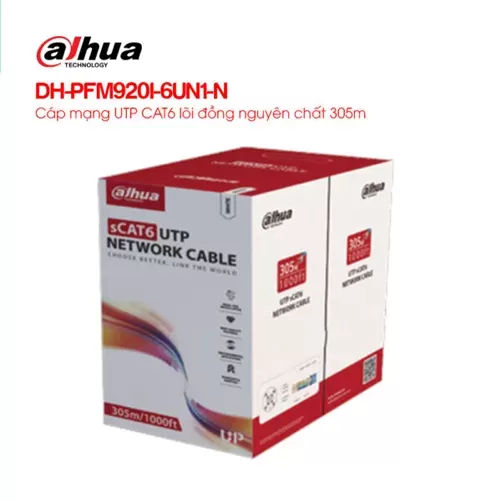 Cáp mạng UTP CAT6 305m DAHUA DH-PFM920I-6UN1-N