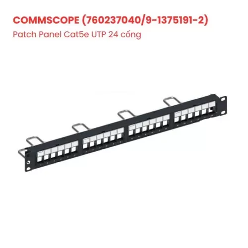  Patch Panel Cat5e UTP 24 cổng COMMSCOPE (760237040/9-1375191-2)