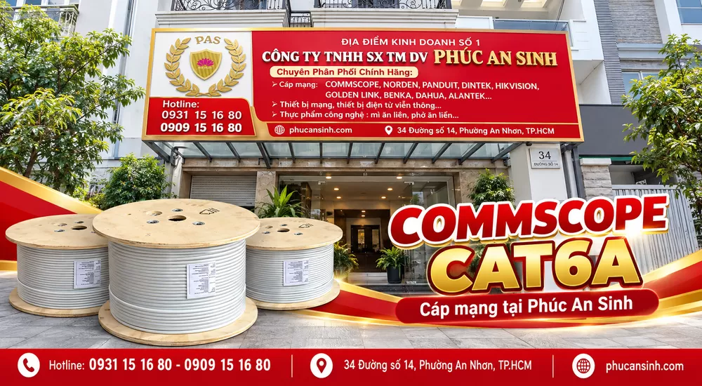 Mua Dây Cáp Mạng CommScope Chính Hãng Ở Đâu Uy Tín?