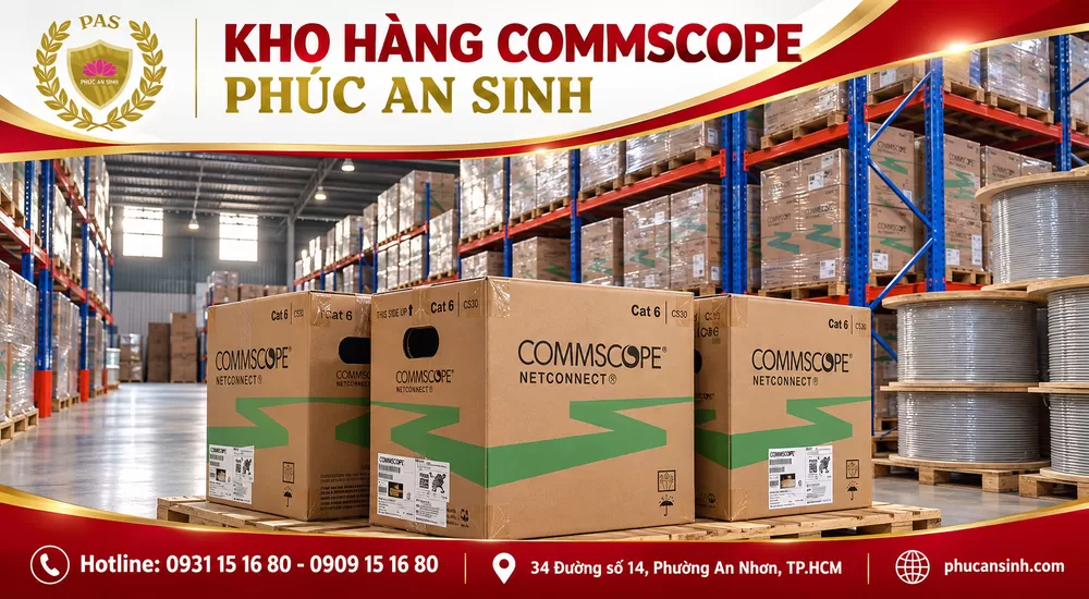 Bảng Giá Cáp Mạng Commscope Mới Nhất: Cat6, Cat6A, UTP, FTP