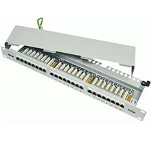 Patch panel 24 port CAT.5e Fully shielded Dintek (1402-03012)