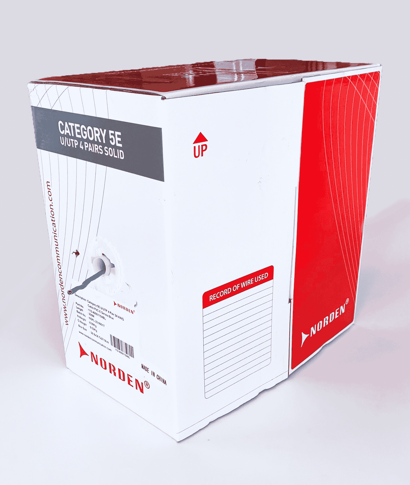 Cáp mạng Norden CAT 5 UTP 23AWG 4 PAIR 112-40001104BL