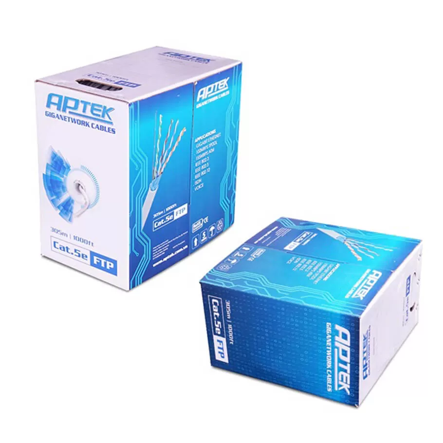 Cáp mạng APTEK Cat.5e FTP 305m CCA (530-2106-1)