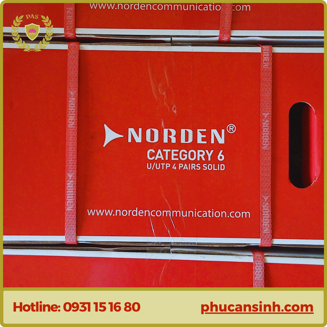 Cáp mạng Norden CAT6 U/UTP 23AWG 4 PAIR 113-40001104BL