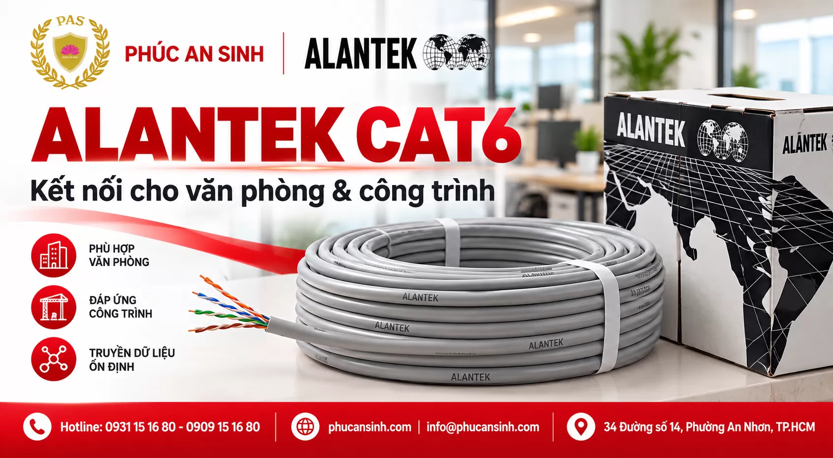 Cáp Mạng Alantek Có Dùng Cho PoE Được Không? Cách Chọn Cáp Phù Hợp