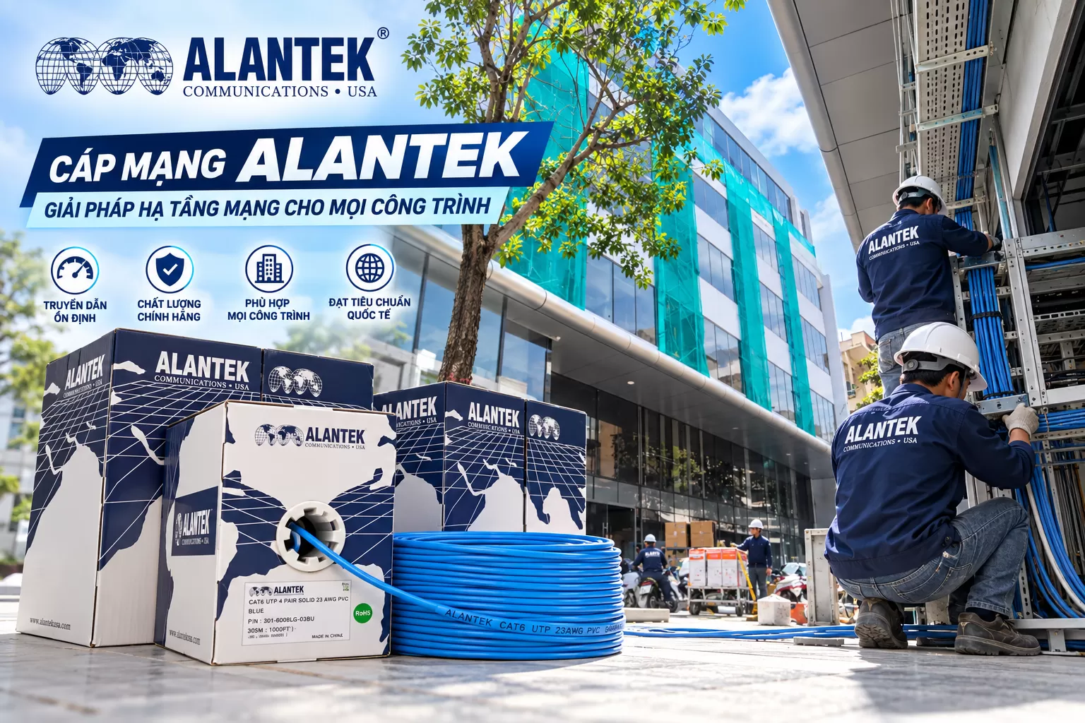 Cáp Mạng Alantek Cat6 Có Tốt Không? Các Dòng Phổ Biến Hiện Nay