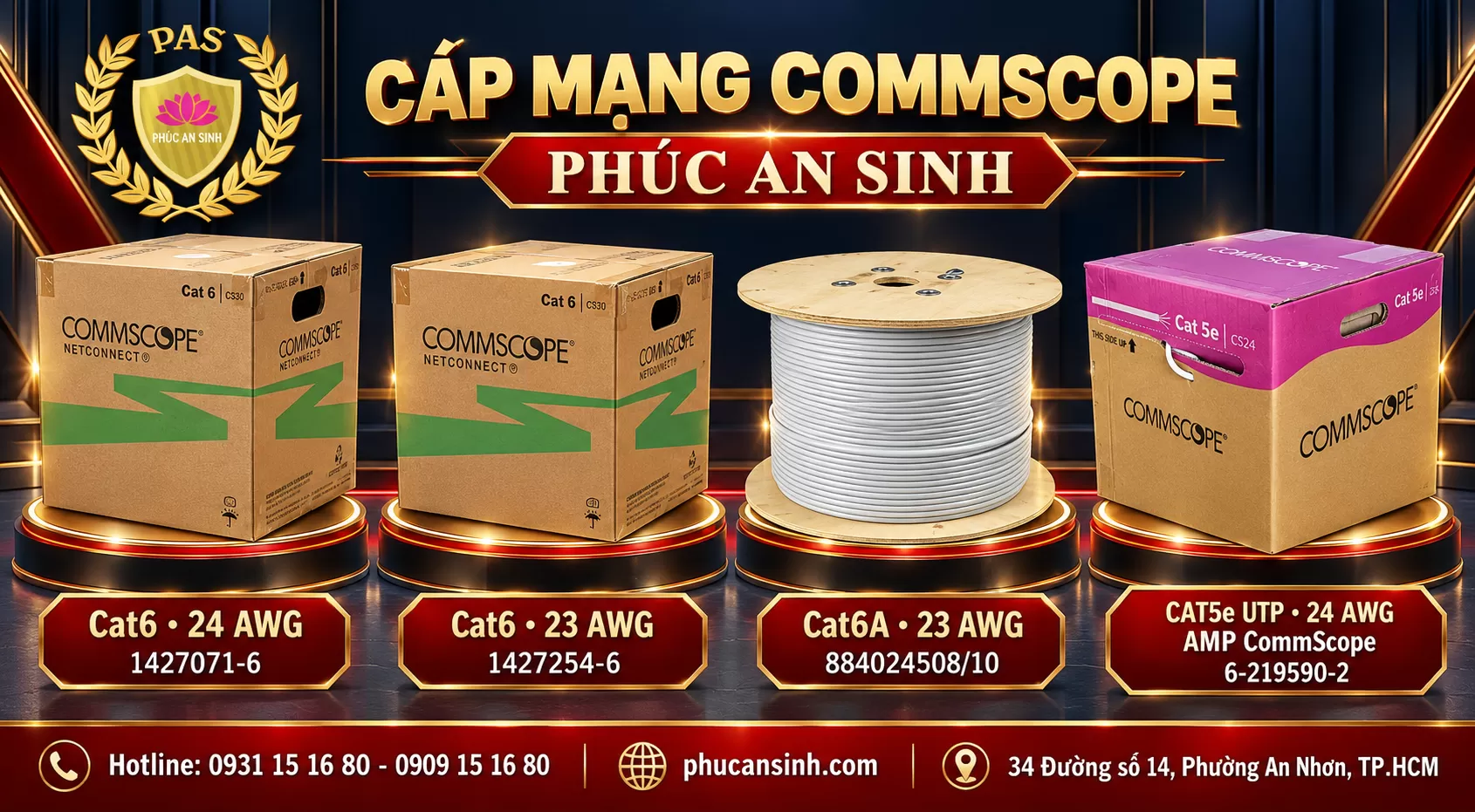 Cách Kiểm Tra Cáp Mạng CommScope Chính Hãng, Tránh Hàng Giả