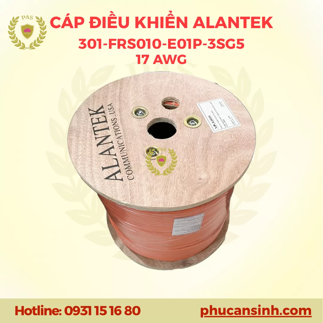 Cáp điều khiển chống nhiễu chống cháy Alantek 301-FRS010-E01P-3SG5
