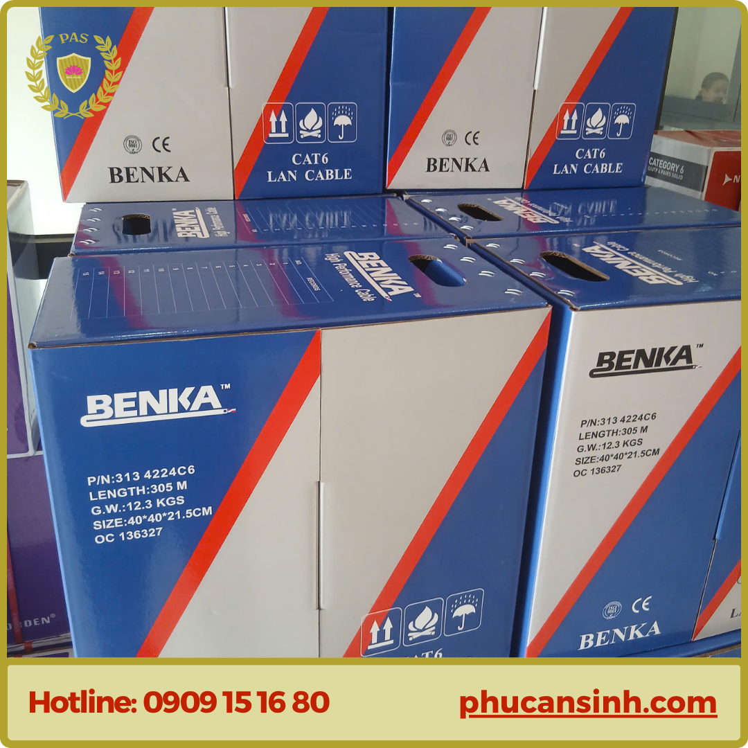 Cáp mạng BENKA CAT6 UTP 24AWG (313 4224C6)