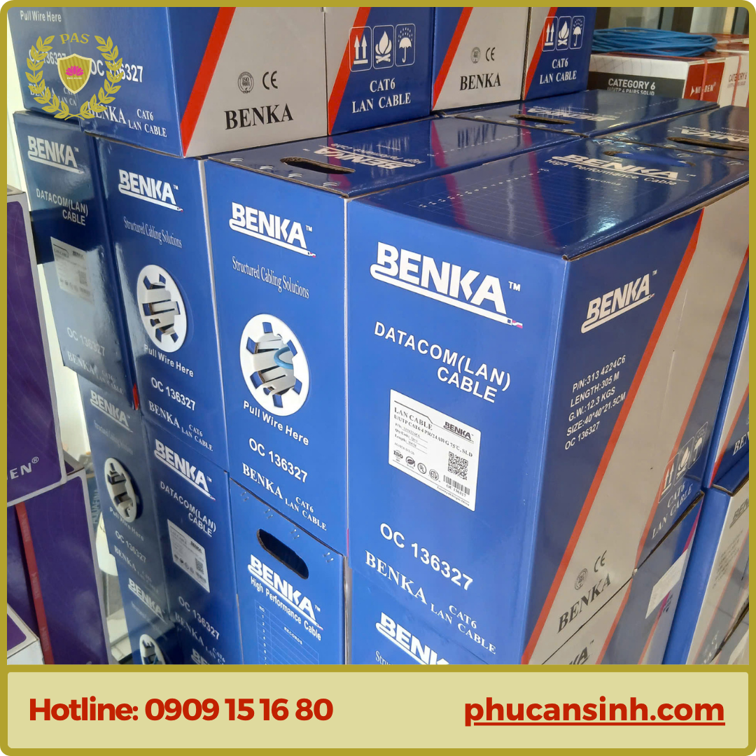 Cáp mạng BENKA CAT6 UTP 24AWG (313 4224C6)