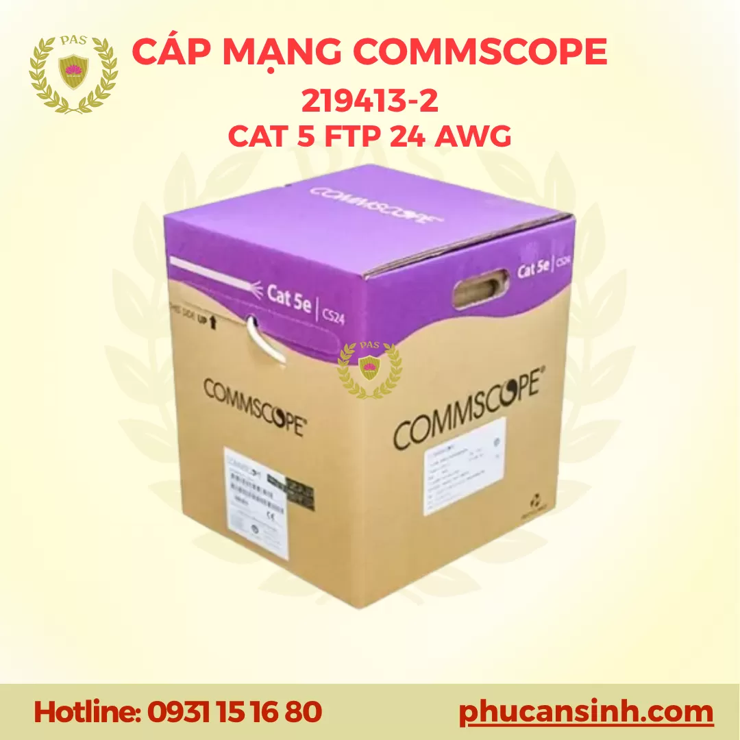 Cáp mạng CAT5e FTP 24AWG AMP COMMSCOPE (219413-2) chống nhiễu