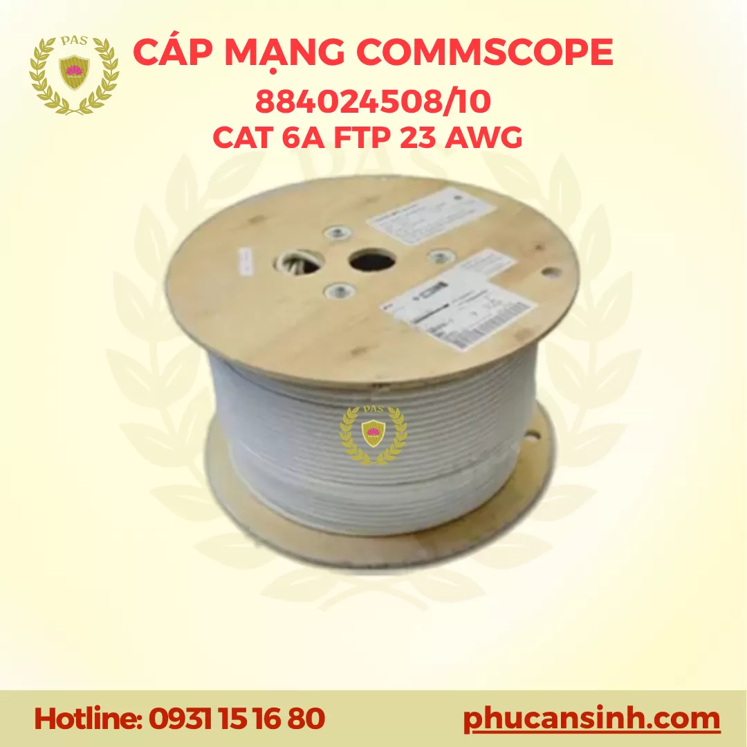 Cáp mạng CAT6A FTP 23AWG COMMSCOPE 884024508/10 chống nhiễu 305M Chính Hãng