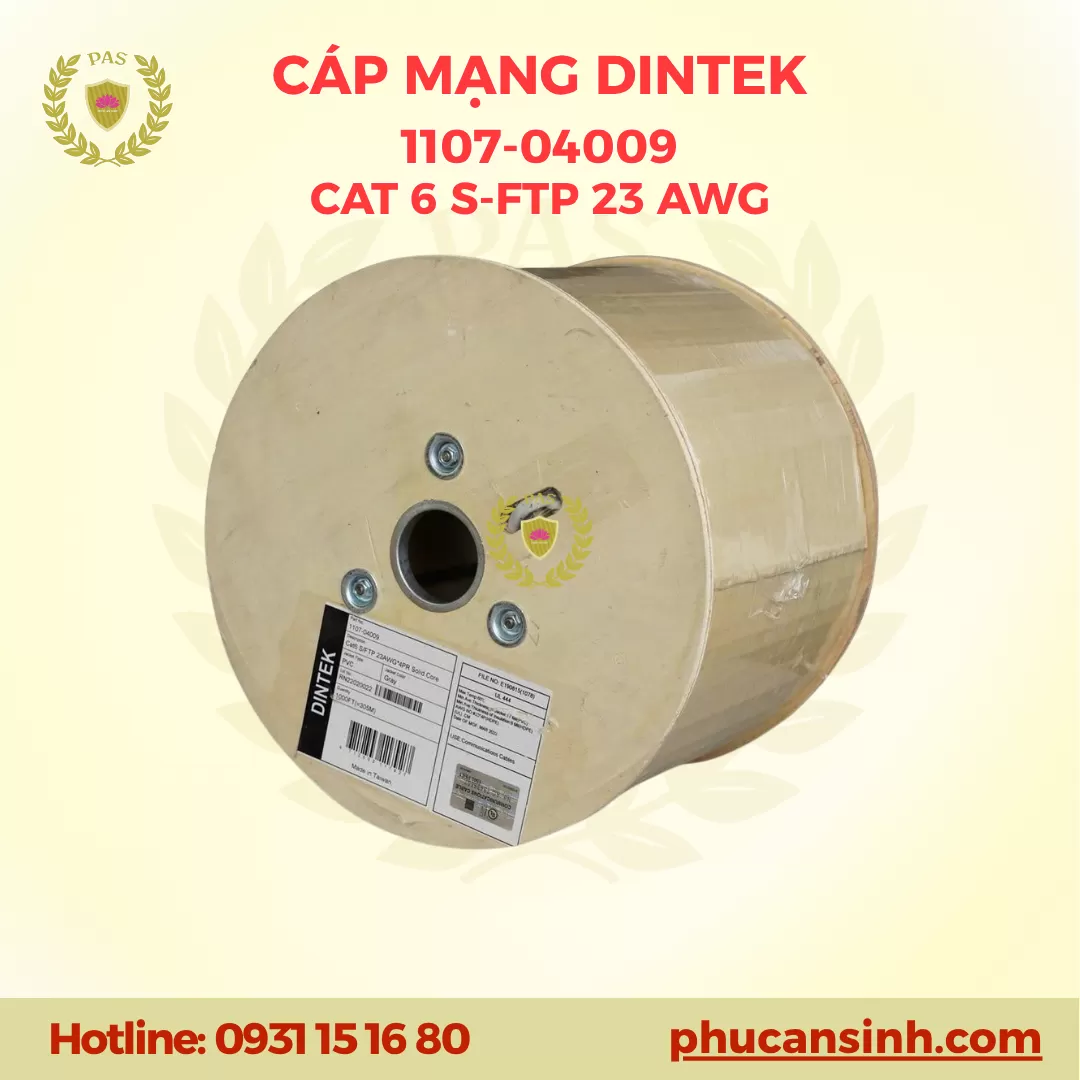 Cáp mạng CAT6 S/FTP 23AWG DINTEK 1107-04009
