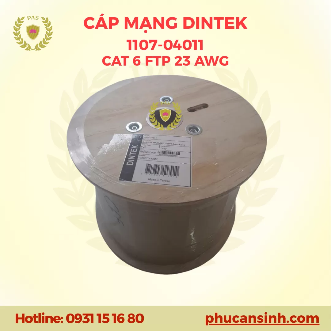 Cáp mạng Dintek CAT.6 FTP (1107-04011, 305m/cuộn)