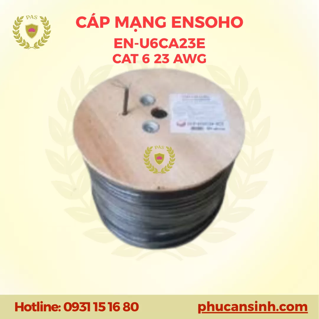 Cáp mạng Ensoho CAT6 UTP 23AWG 4 PAIR EN-U6CA23E 