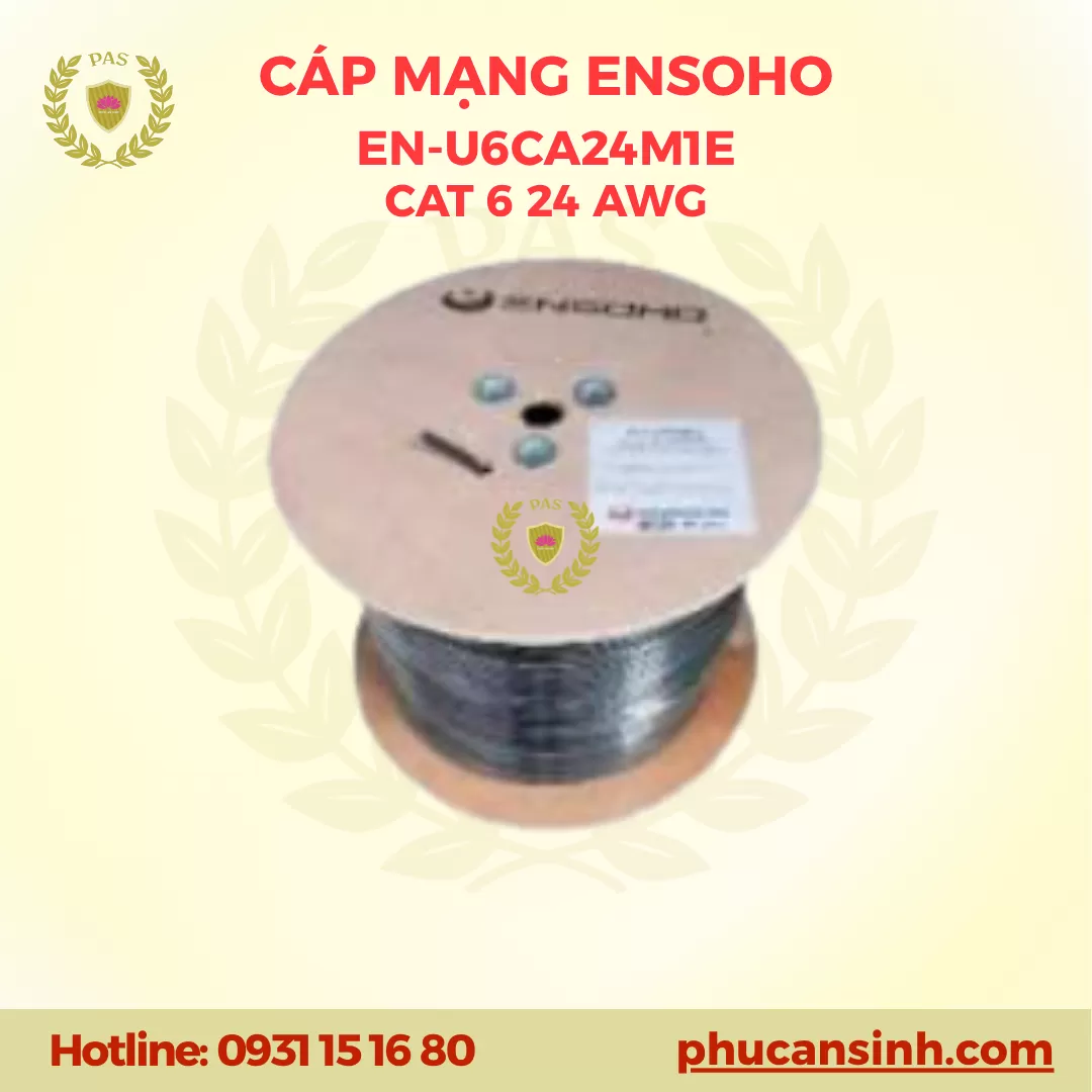 Cáp mạng Ensoho CAT6 UTP 24AWG 4 PAIR EN-U6CA24M1E 