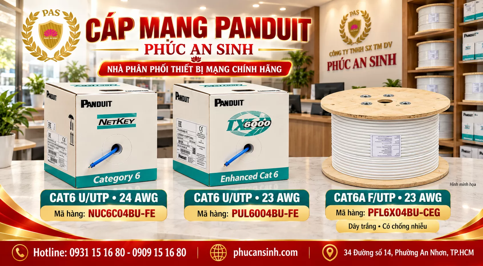 Báo Giá Cáp Mạng Panduit Mới Nhất 2026 – Các Yếu Tố Ảnh Hưởng Đến Giá