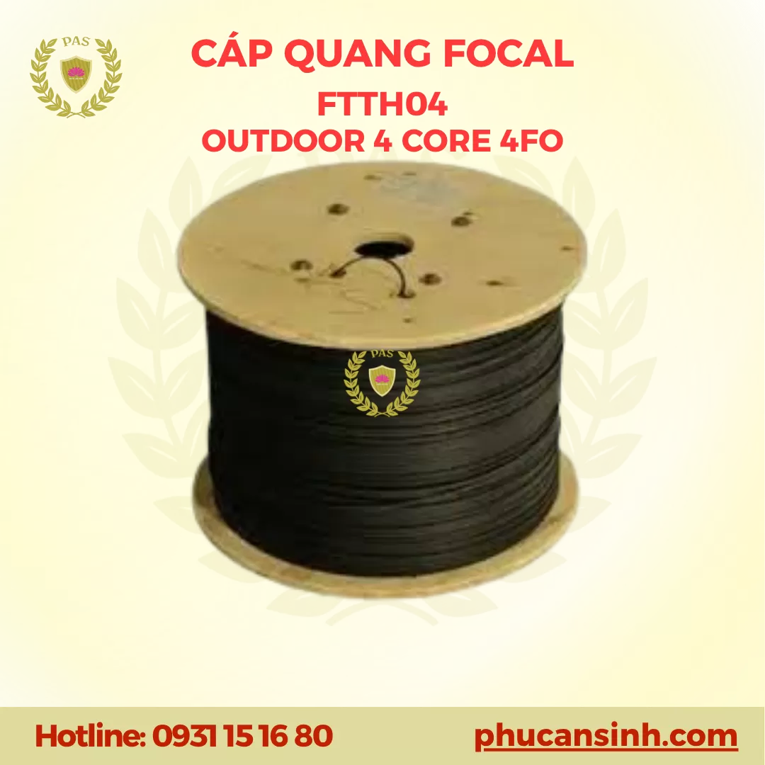 FOCAL cáp quang treo 4FO ống lỏng FTTH (FTTH04)