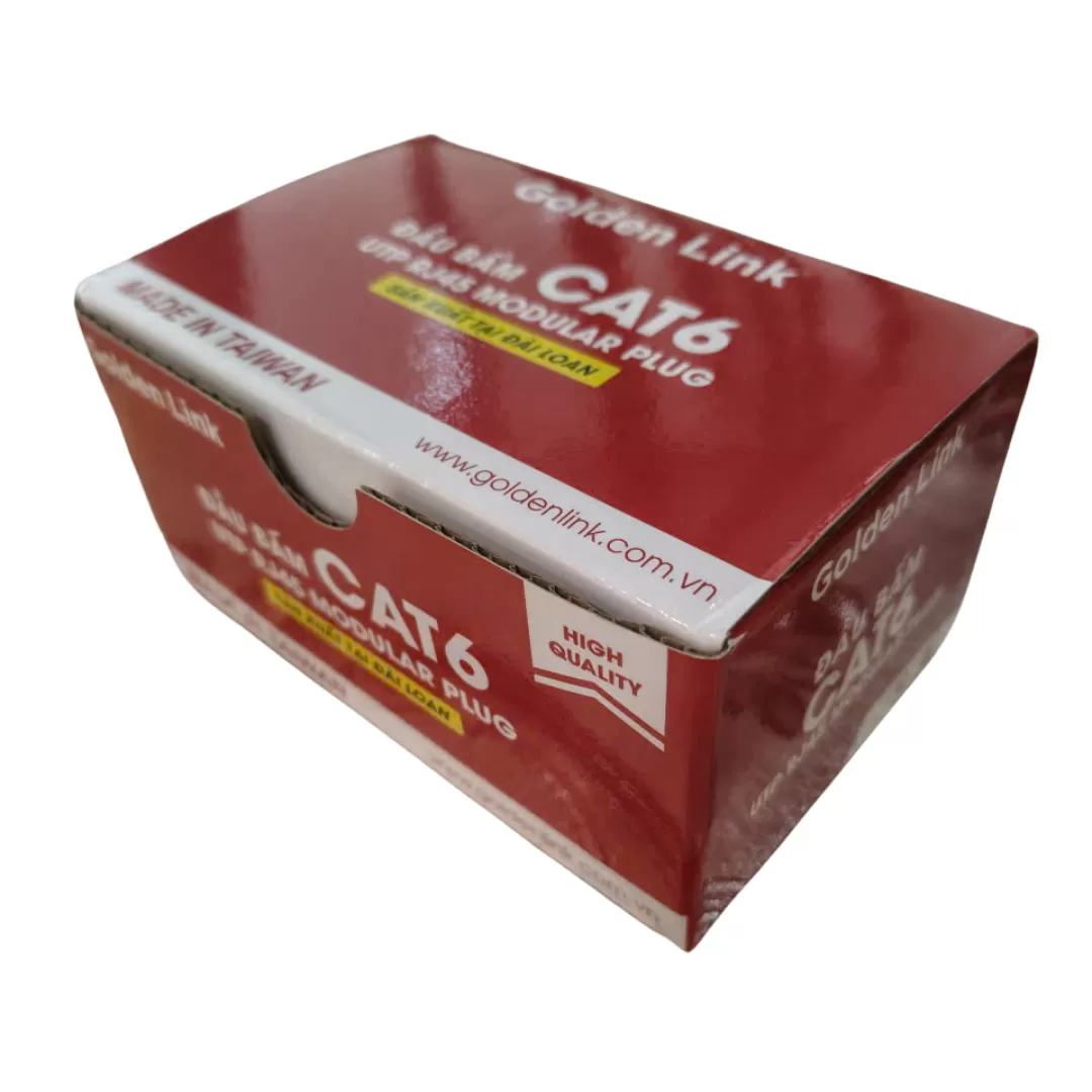 Đầu bấm mạng RJ45 CAT6 UTP Golden Link P8-001TW