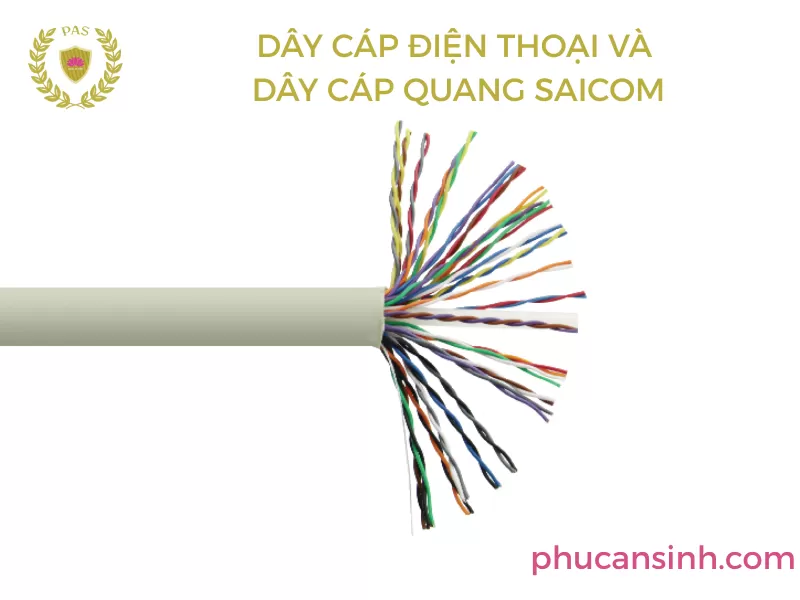 Dây cáp điện thoại và dây cáp quang SAICOM