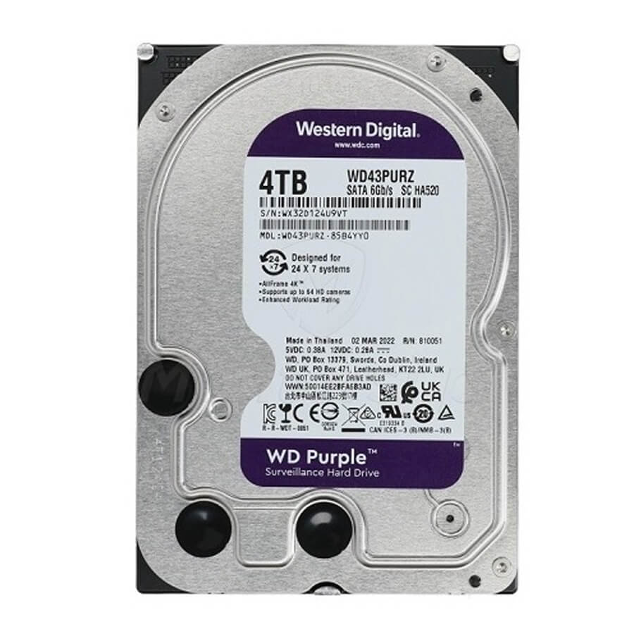 Ổ cứng chuyên dụng 4TB Western Purple WD43PURZ