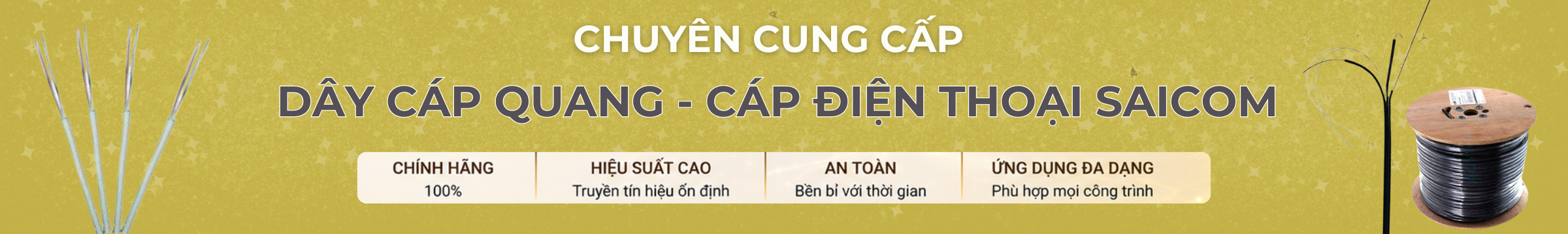 Cáp thoại - cáp quang - phụ kiện quang 
