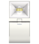 Đèn LED chiếu điểm ngoài trời tích hợp cảm biến chuyển động PIR theLeda S10 W WH 