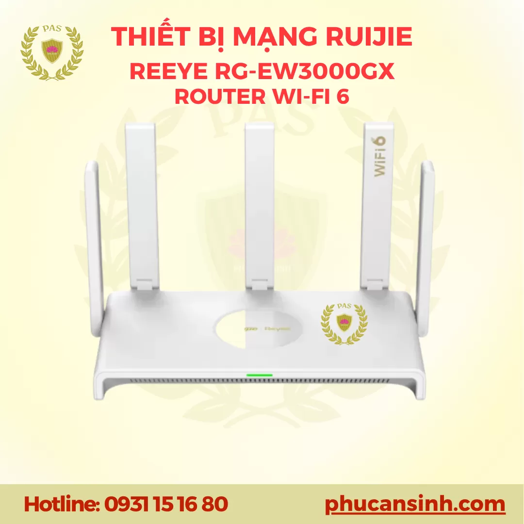 Router Wifi 6 Mesh Ruijie Reeye RG-EW3000GX