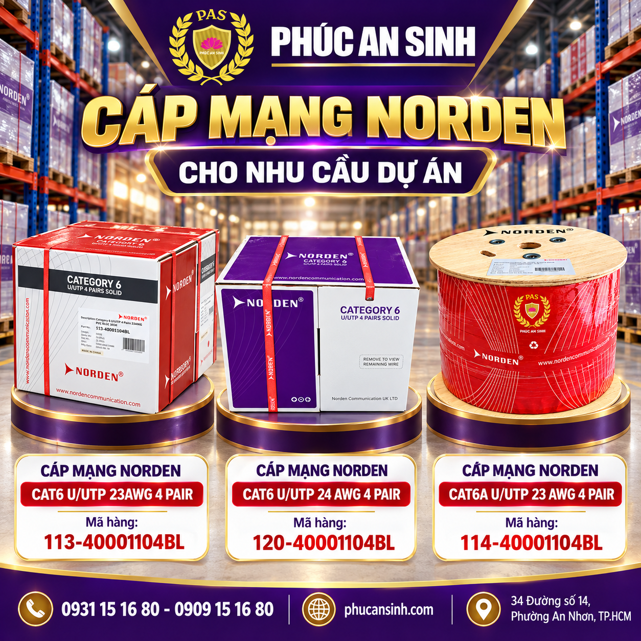 Cáp Cat6 UTP  