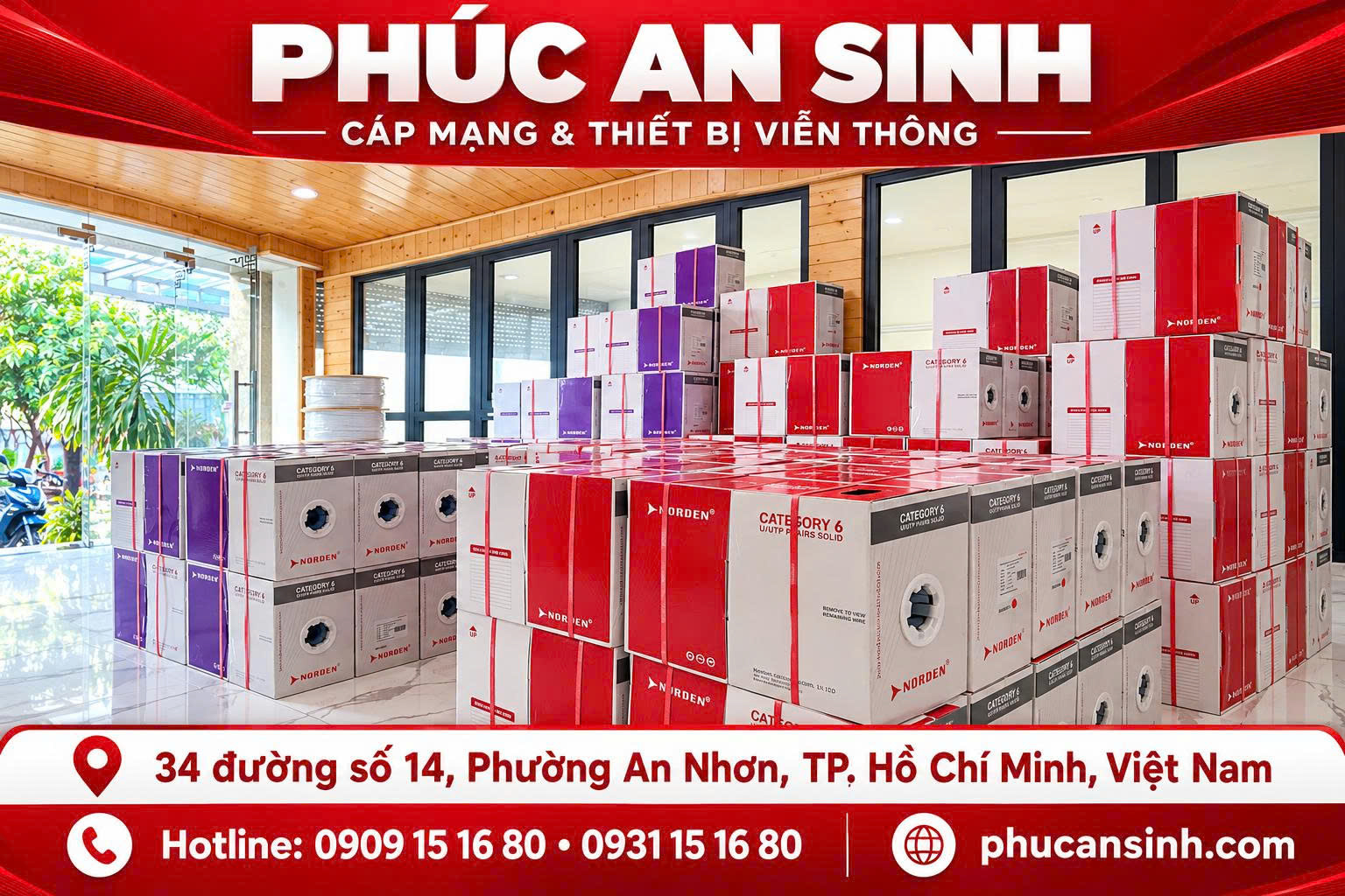 Cáp Norden chính hãng tại Phúc An Sinh 