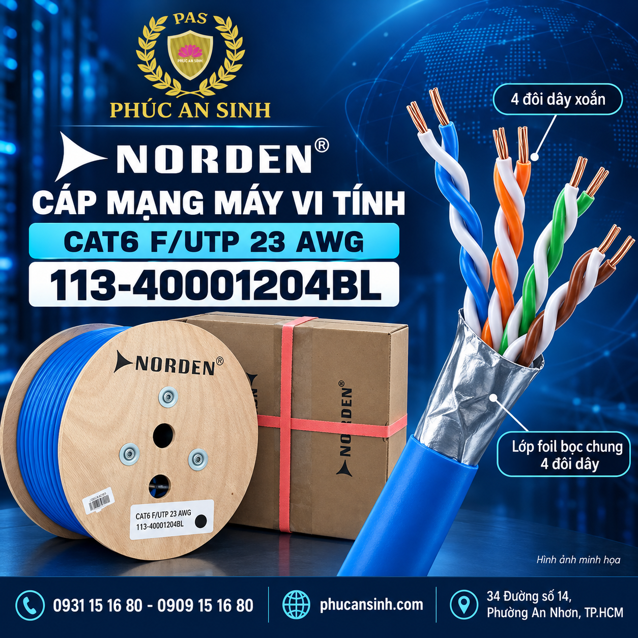 Bảng Báo Giá Cáp Mạng Norden Cat6 Mới Nhất 2026