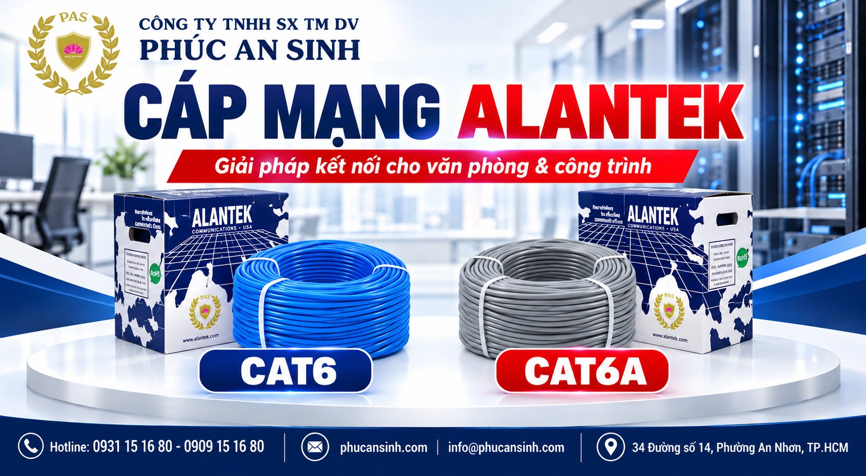 Minh họa sợi Alantek UTP và FTP