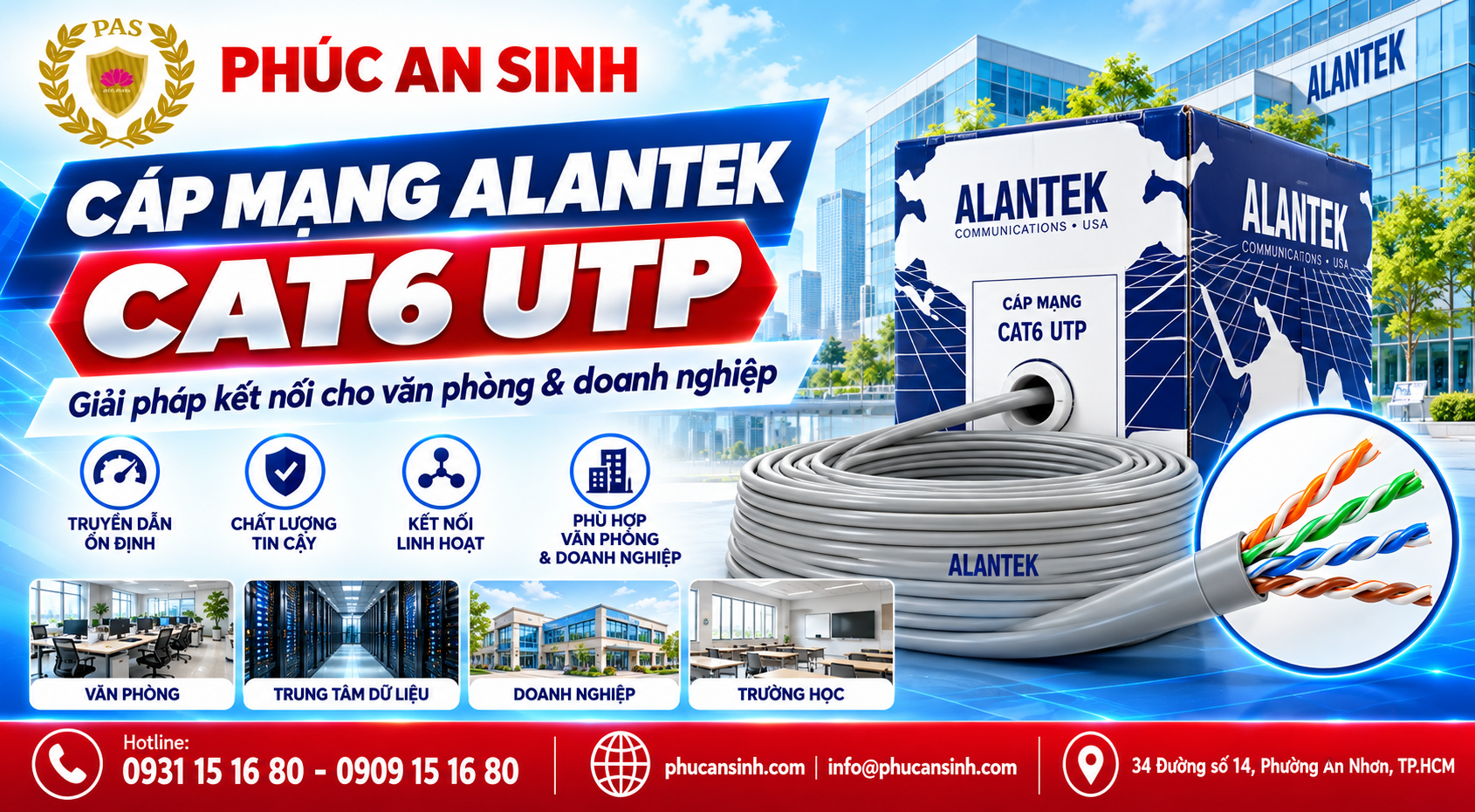 Cáp mạng Alantek UTP là gì?