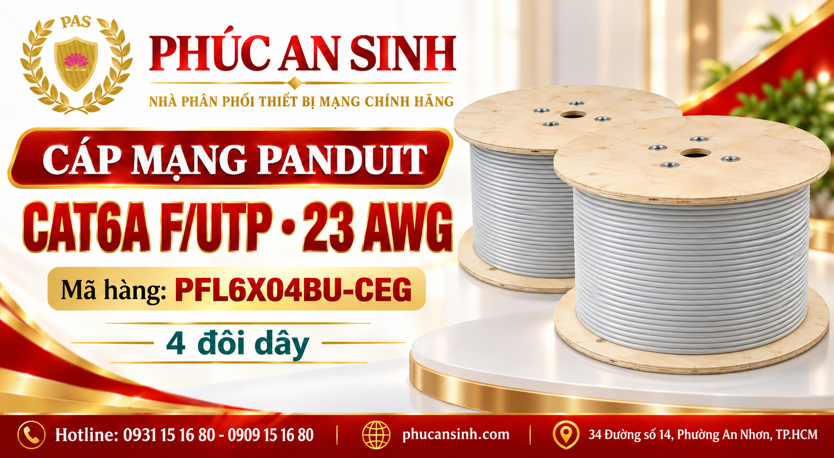 Cuộn Cat6A Panduit 
