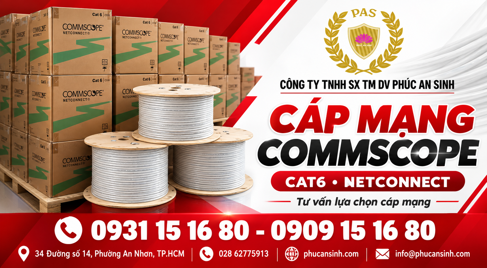 Các loại cáp cat6 thông dụng của Commscope 