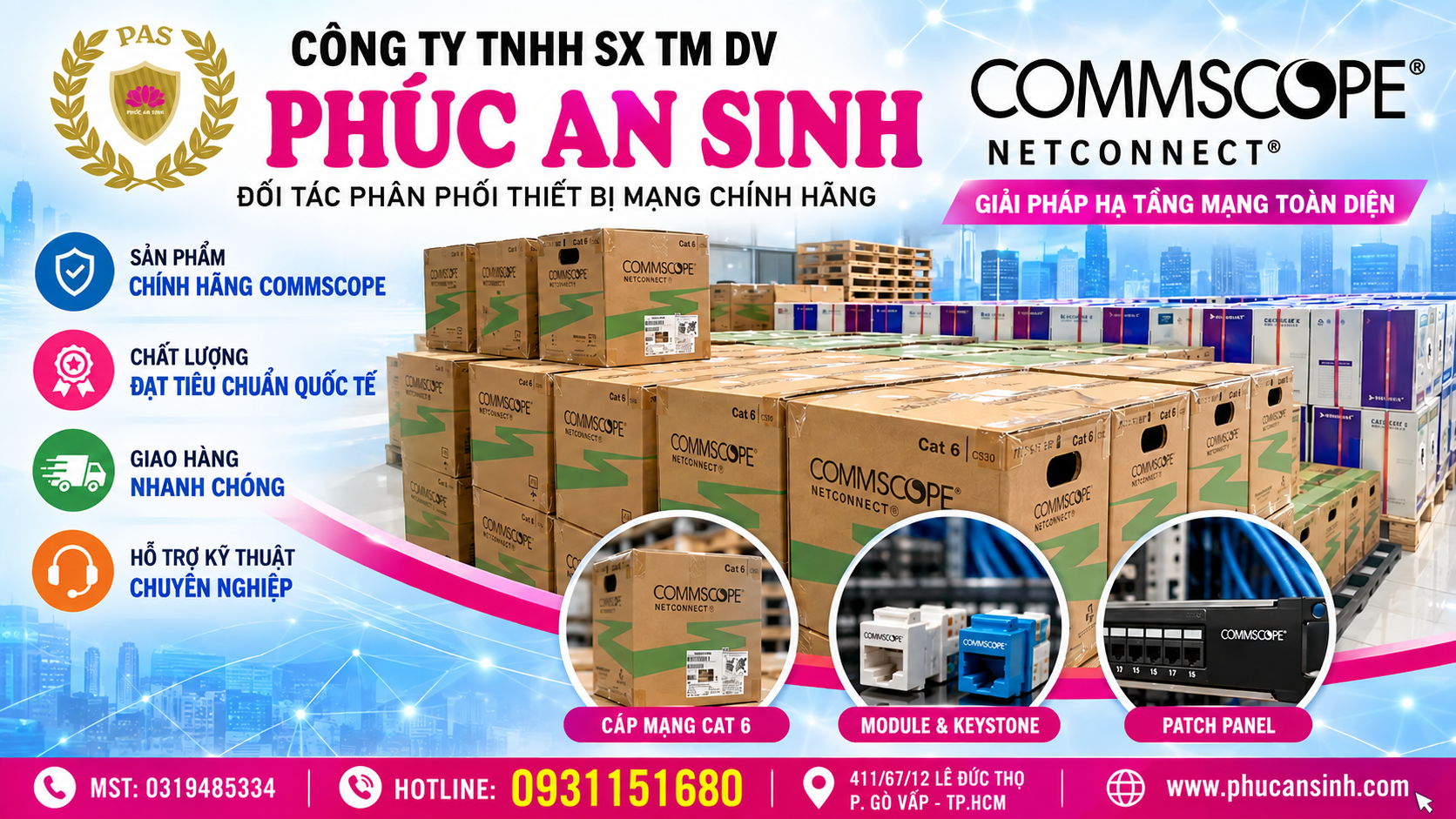 các sản phẩm của Commscope thông dụng